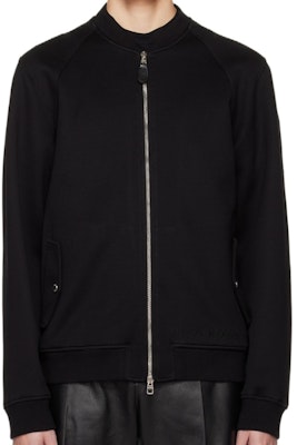 Alexander McQueen Black Casual Solid Color Zip-Up Jacket 717129-QUX56-1010 Buy Alexander McQueen Black Casual Solid Color Zip-Up Jacket 717129-QUX56-1010