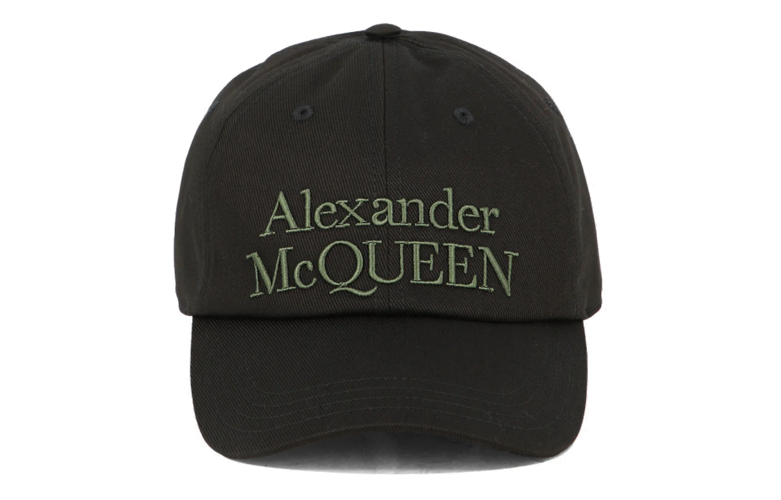 Lookbook 亞歷山大·麥昆 黑色棉質棒球帽 前刺繡標誌 6886584105Q1066