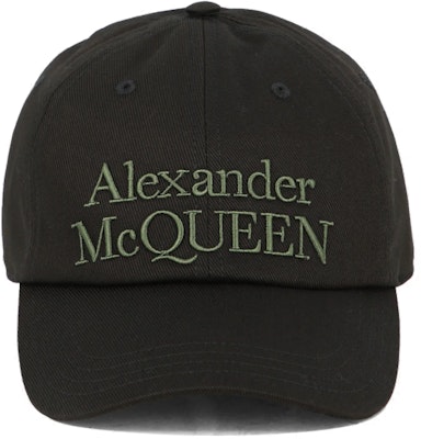 亞歷山大·麥昆 黑色棉質棒球帽 前刺繡標誌 6886584105Q1066 Lookbook 亞歷山大·麥昆 黑色棉質棒球帽 前刺繡標誌 6886584105Q1066