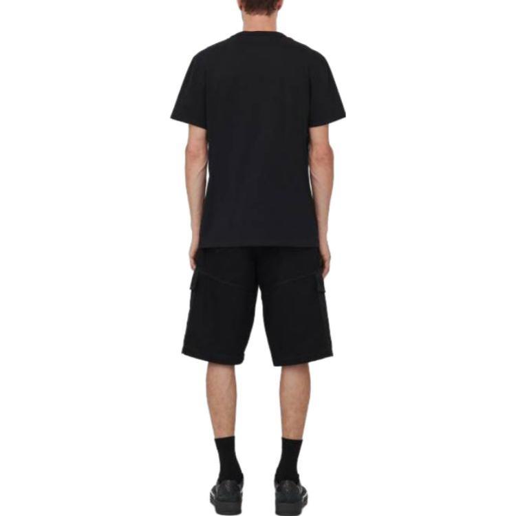 Alexander McQueen  Black Graphic Print Crew Neck T-Shirt 776349-QTAAP-0520 圖 5