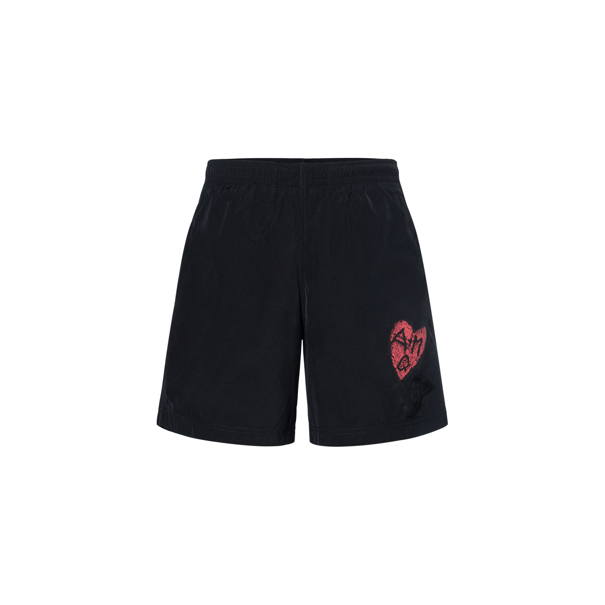 Alexander McQueen  Black Heart Graphic Print Shorts 711293-4419Q-1074