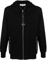 Alexander McQueen Black Hoodie Jacket with Back Graphic Print. 776255-QXAAC-1000 Alexander McQueen Black Hoodie Jacket with Back Graphic Print. 776255-QXAAC-1000