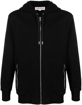 亚历山大麦昆背面印花黑色连帽夹克外套. 776255-QXAAC-1000 Order 亚历山大麦昆背面印花黑色连帽夹克外套. 776255-QXAAC-1000