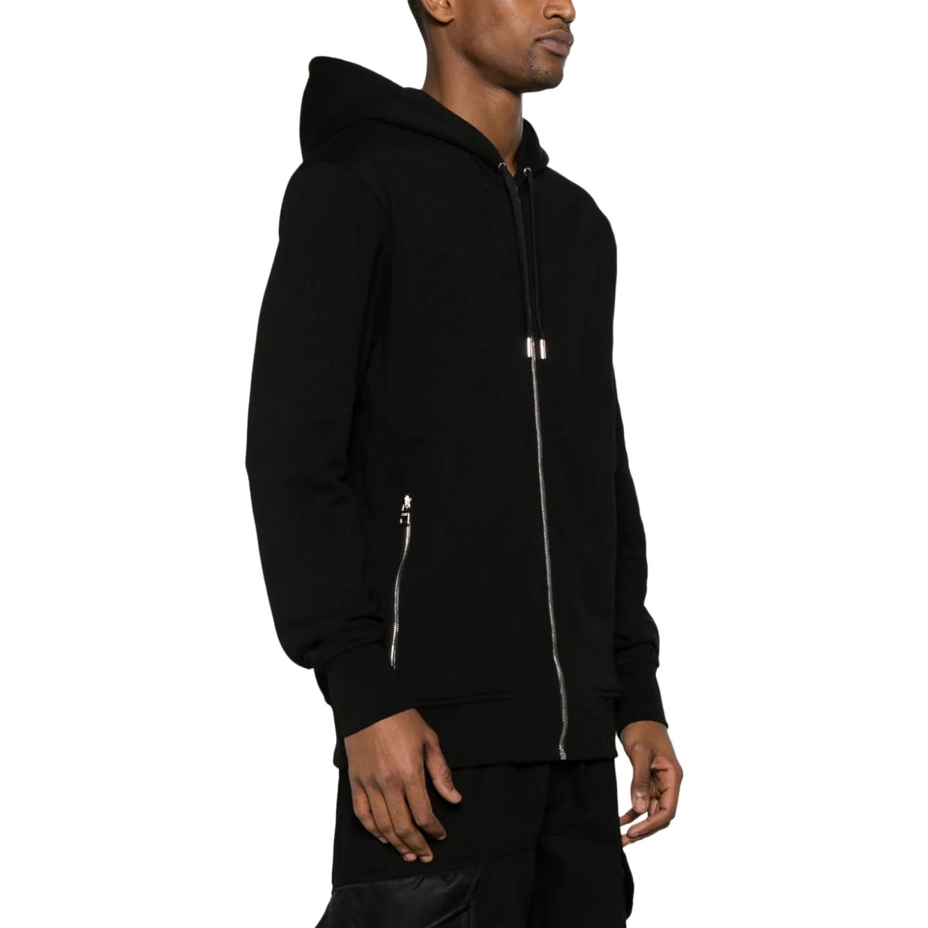 Purchase 亚历山大麦昆背面印花黑色连帽夹克外套. 776255-QXAAC-1000