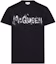 Buy Alexander McQueen Camiseta Negra con Logo Crewneck. 794578-QTABO-0528