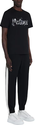 Alexander McQueen Camiseta Negra con Logo Crewneck. 794578-QTABO-0528 Purchase Alexander McQueen Camiseta Negra con Logo Crewneck. 794578-QTABO-0528