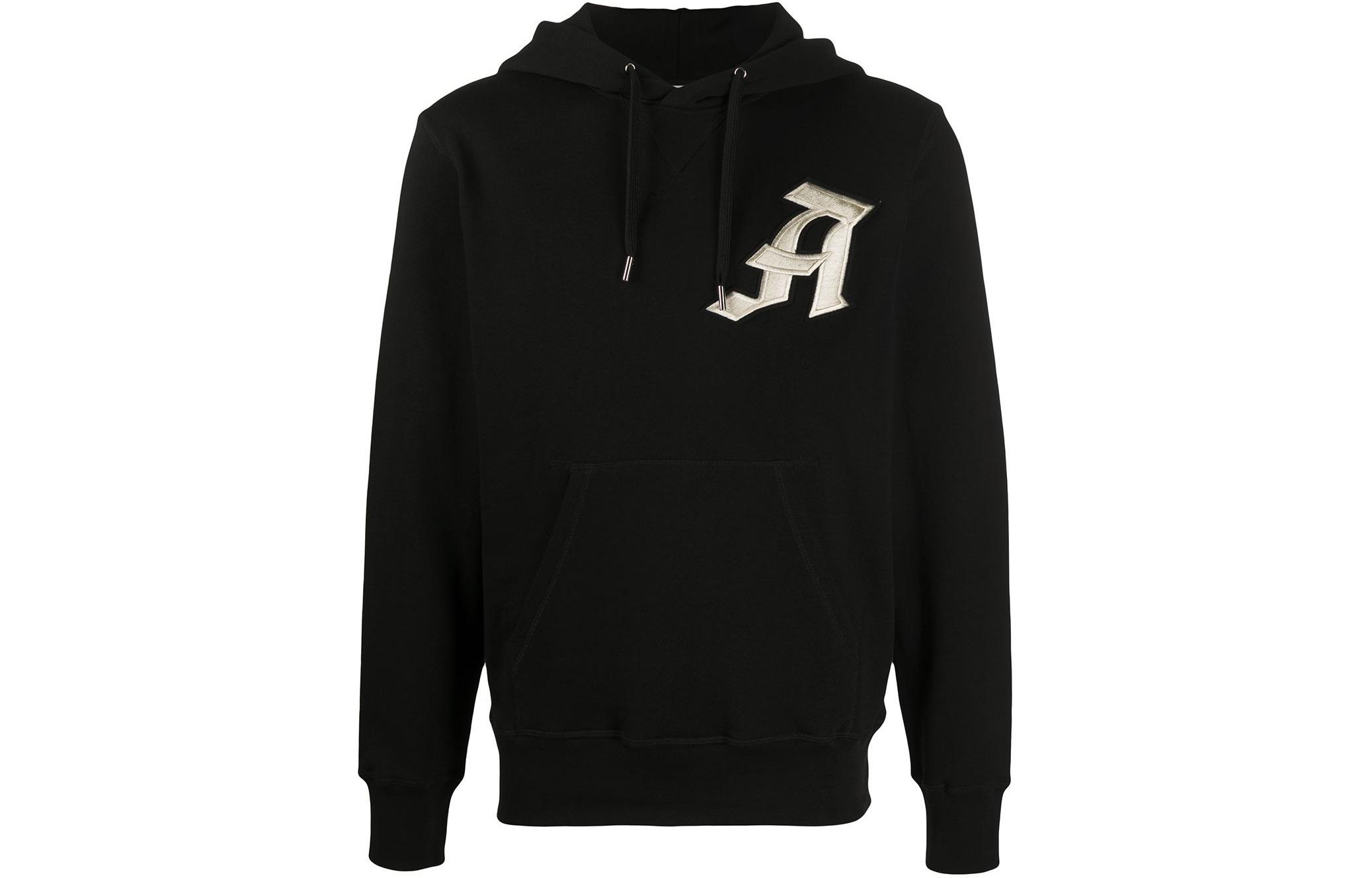 Alexander McQueen  Black Logo Graphic Pullover Hoodie. 625362-QPX43-1000