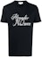 Buy 알렉산더 맥퀸 블랙 로고 프린트 크루넥 티셔츠. 687714-QSZ86-0901