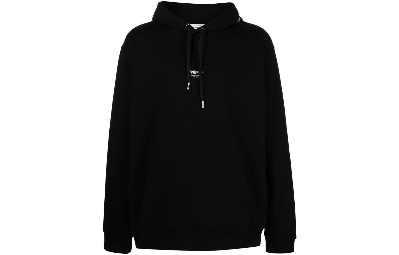 Alexander McQueen  Black Logo Print Detail Sweatshirt. 701290QTX451000