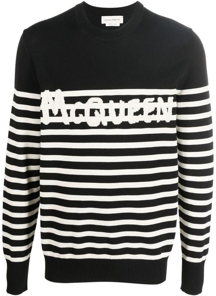 alexander-mc-queen-black-logo-striped-long-sleeve-crewneck-sweater-705940-q1-gbm-1001