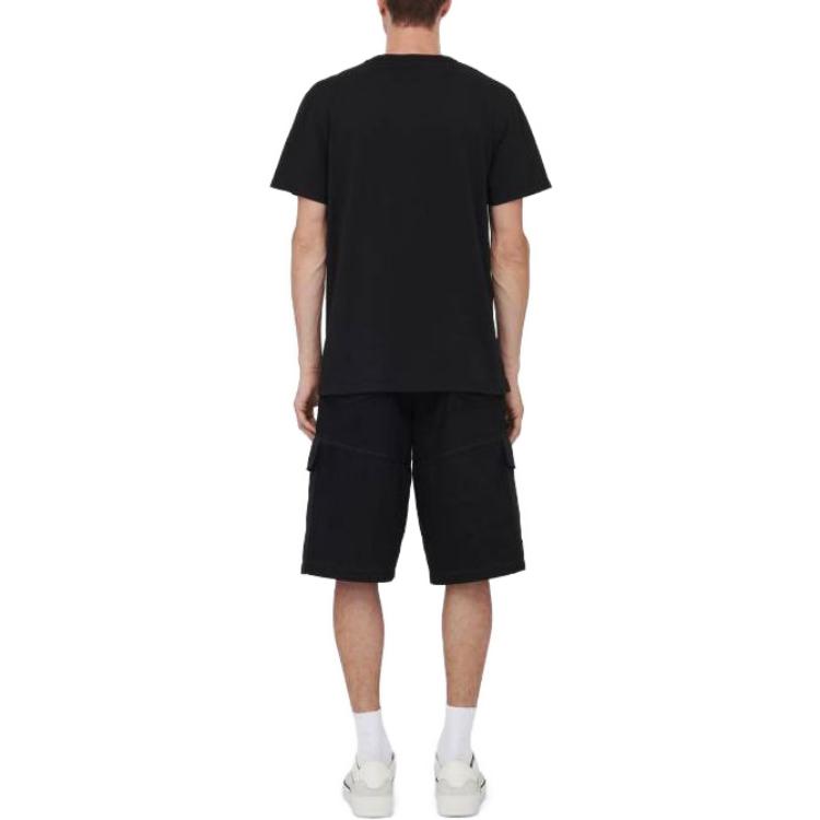 Shop 알렉산더 맥퀸 블랙 스컬 그래픽 크루넥 티셔츠. 776288-QTAAH-0520