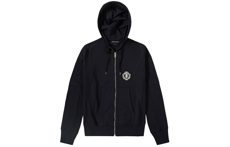Order アレキサンダー マックイーン ブラック 無地 ジップパーカー. 427748-QHX13-1000
