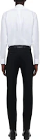 Shop Alexander McQueen 黑色中腰直筒休閒長褲 741220-QVV21-1000