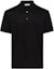 Order Alexander McQueen Baju Polo Lengan Pendek Hitam Ribbed. 776379-QXAAJ-1000