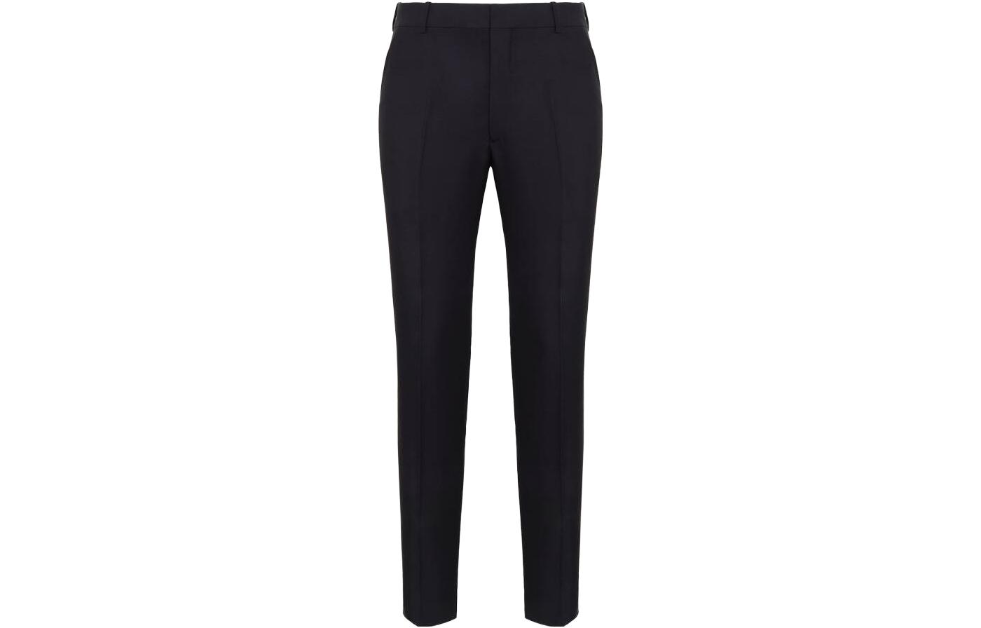 Order Alexander McQueen Pantalones Casuales Negros Ajustados y Entallados 749714-QVU91-1000