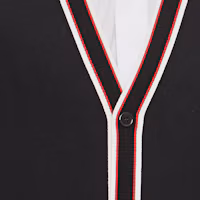 Details for Alexander McQueen 黑色條紋V領長袖休閒毛衣外套 752054Q1XHT1125