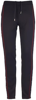 亚历山大·麦昆 黑色条纹抽绳针织运动裤 595590-QOX43-1000 Buy 亚历山大·麦昆 黑色条纹抽绳针织运动裤 595590-QOX43-1000