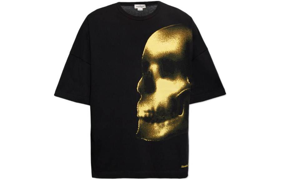 Alexander McQueen  Black T-Shirt with Front Skull Graphic Print. 776341-QTAAM-0510 圖 2