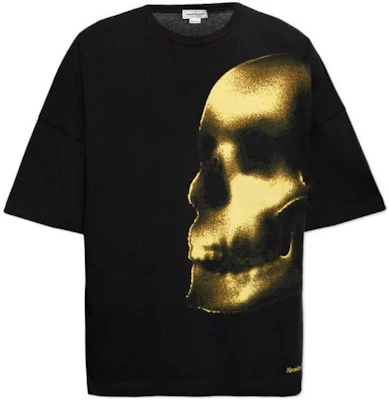 亚历山大·麦昆 黑色骷髅图案印花短袖T恤 776341-QTAAM-0510 Order 亚历山大·麦昆 黑色骷髅图案印花短袖T恤 776341-QTAAM-0510