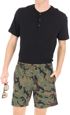 Alexander McQueen Seluar Pendek Camouflage Gaya Santai Panjang Lutut. 683045-4419Q-2964 Shop Alexander McQueen Seluar Pendek Camouflage Gaya Santai Panjang Lutut. 683045-4419Q-2964