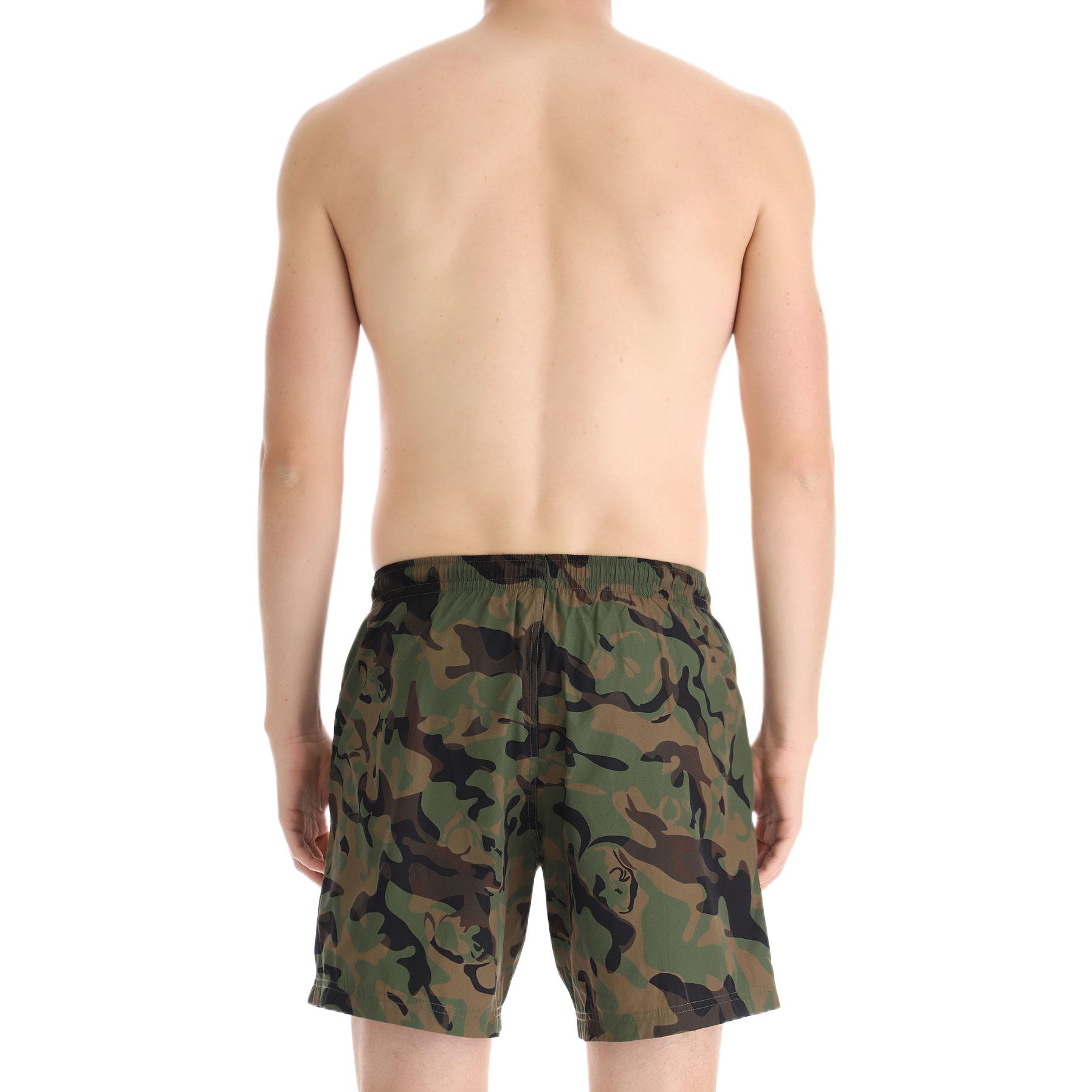 Details for Alexander McQueen Seluar Pendek Camouflage Gaya Santai Panjang Lutut. 683045-4419Q-2964