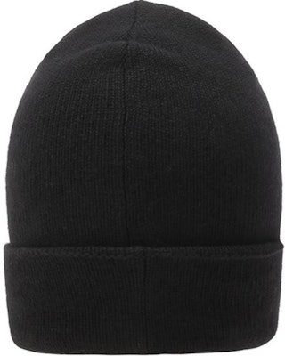 Alexander McQueen 刺繡針織羊絨毛帽 黑色 663195-4201Q-1078 Shop Alexander McQueen 刺繡針織羊絨毛帽 黑色 663195-4201Q-1078
