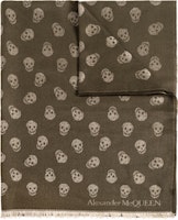 Alexander McQueen Green Patterned Knit Scarf. 5577054617Q2901 Alexander McQueen Green Patterned Knit Scarf. 5577054617Q2901