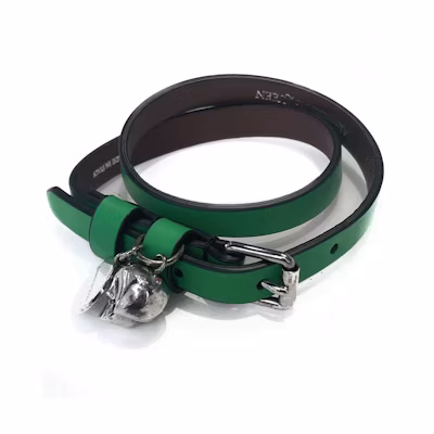 Alexander McQueen Green Skull Bracelet 626415-1AAD1-3800