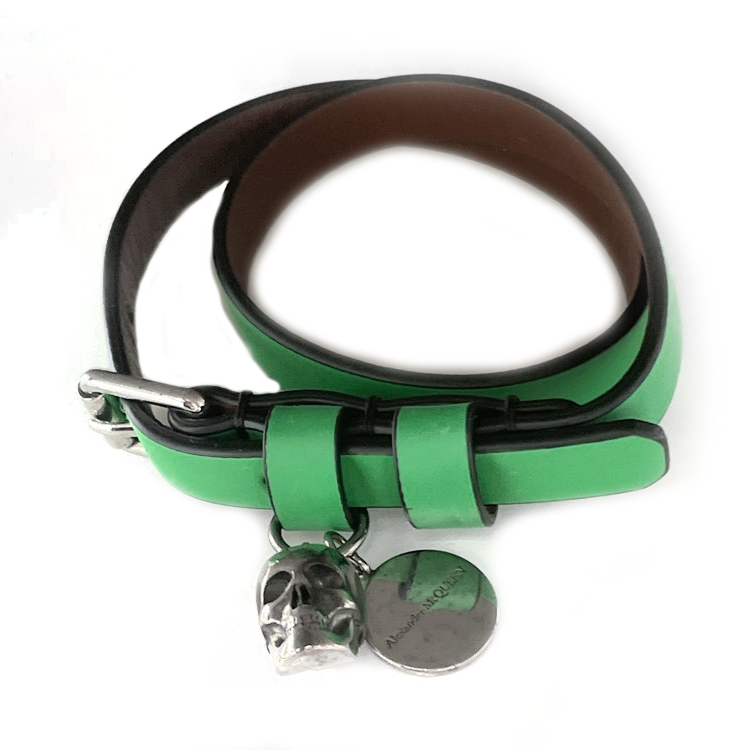 Alexander McQueen  Green Skull Bracelet 626415-1AAD1-3800 圖 3