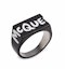 Buy Alexander McQueen Letter Graffiti Ring Black 684639-I11DY-1070