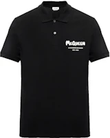 Order Alexander McQueen 字母印花修身版黑色 Polo 衫. 662551-QXAAK-1000