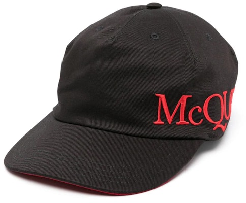 Alexander McQueen Topi Baseball Hitam Bersulam Logo 6328964105Q1074 Buy Alexander McQueen Topi Baseball Hitam Bersulam Logo 6328964105Q1074