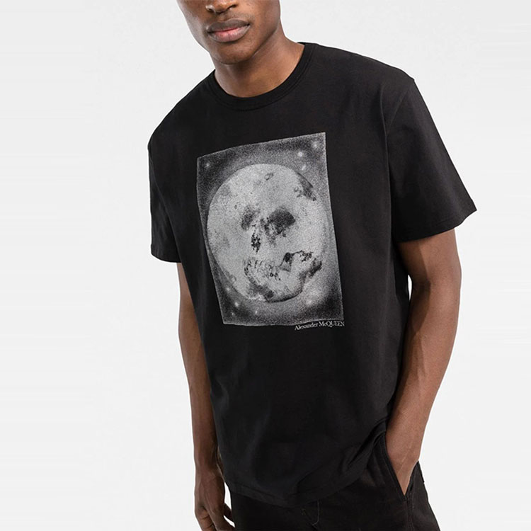 Alexander McQueen  Moon Print Black T-Shirt 704971QTZ050901 圖 5