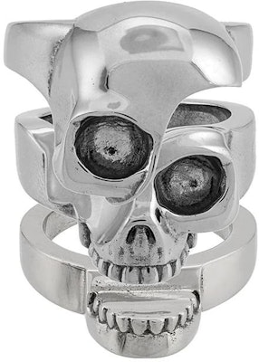 Alexander McQueen Silver Hip-Hop Style Ring 554499J160Y0446 Order Alexander McQueen Silver Hip-Hop Style Ring 554499J160Y0446