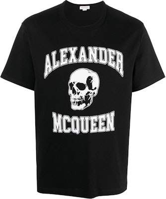 Alexander McQueen Baju-T Slim Fit Leher Bulat Cetakan Skull Hitam. 759442-QTAAW-0520 Buy Alexander McQueen Baju-T Slim Fit Leher Bulat Cetakan Skull Hitam. 759442-QTAAW-0520