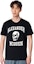 Shop Alexander McQueen Baju-T Slim Fit Leher Bulat Cetakan Skull Hitam. 759442-QTAAW-0520