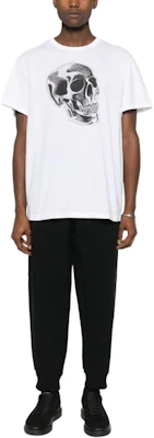 Alexander McQueen 骷髏印花白色短袖圓領T恤 776351-QTAAQ-0909 Lookbook Alexander McQueen 骷髏印花白色短袖圓領T恤 776351-QTAAQ-0909