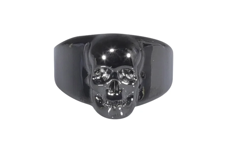 Alexander McQueen  Skull Ring Black Casual Unique Design. 705833J160B0995