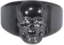 Buy Alexander McQueen Skull Ring Black Casual Unique Design. 705833J160B0995