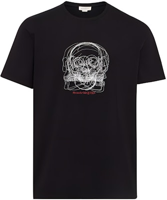 알렉산더 맥퀸 슬림 핏 크루넥 블랙 티셔츠. 750672-QVZ18-0901 Buy 알렉산더 맥퀸 슬림 핏 크루넥 블랙 티셔츠. 750672-QVZ18-0901