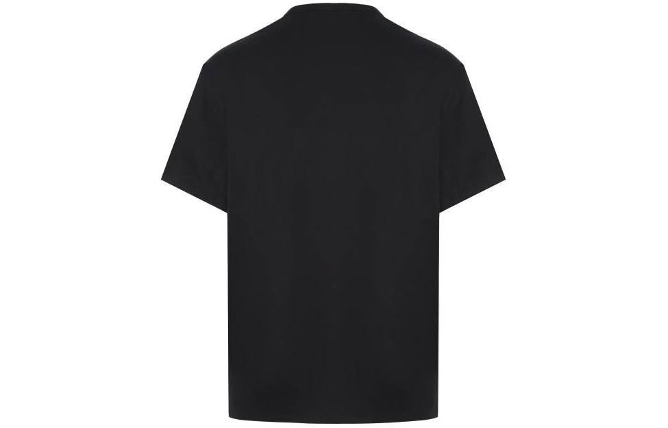 Lookbook Alexander McQueen  Solid Black Crewneck T-Shirt 776281-QXAAB-0552