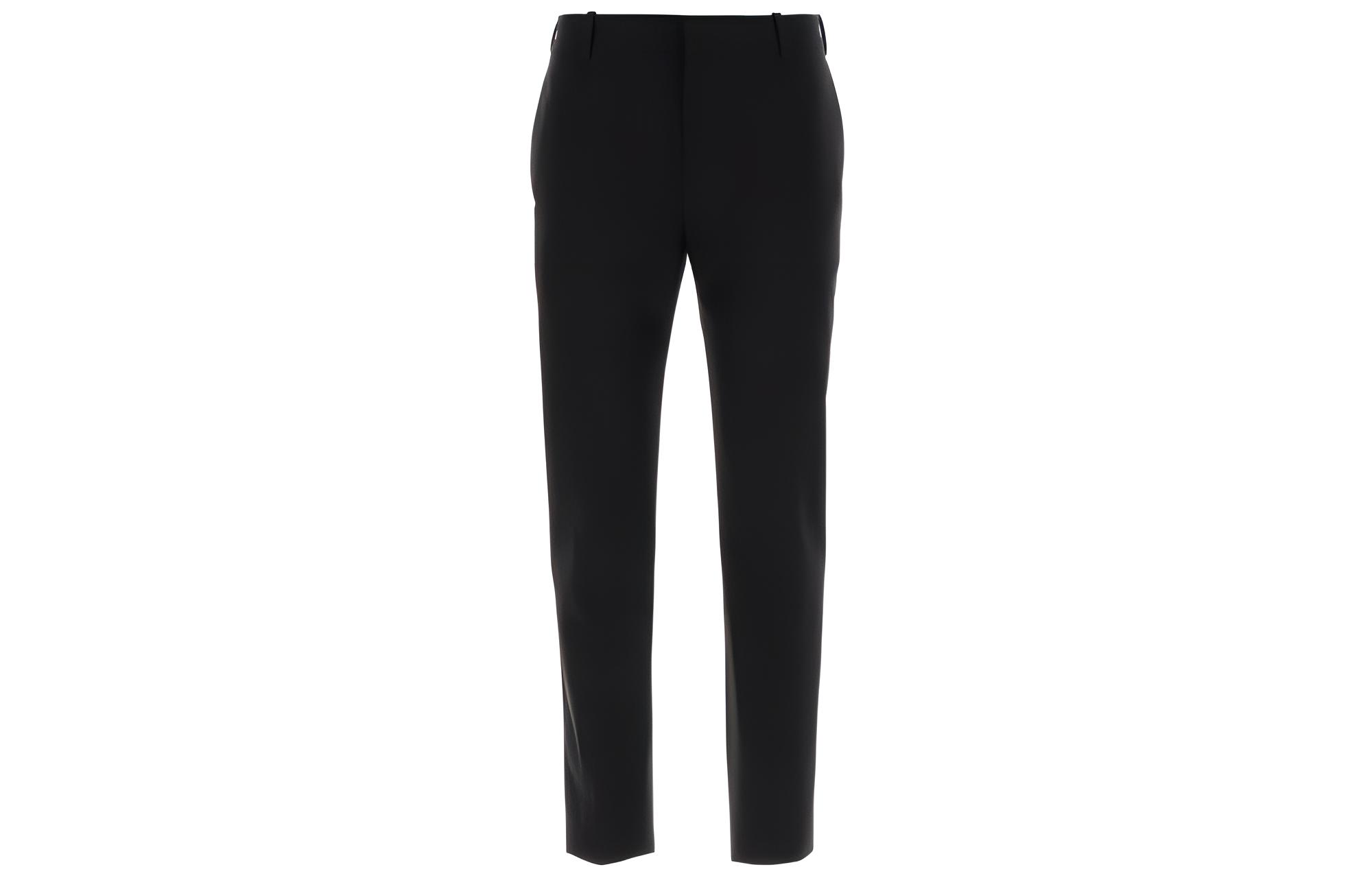 Alexander McQueen  Solid Color Cotton Straight-Leg Casual Pants 745582-QVS03-1000