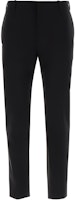 Alexander McQueen Solid Color Cotton Straight-Leg Casual Pants 745582-QVS03-1000 Alexander McQueen Solid Color Cotton Straight-Leg Casual Pants 745582-QVS03-1000