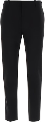 Pantalones Casuales Rectos de Algodón Color Sólido Alexander McQueen. 745582-QVS03-1000 Buy Pantalones Casuales Rectos de Algodón Color Sólido Alexander McQueen. 745582-QVS03-1000