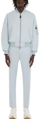 Alexander McQueen Pantalones Casuales Rectos de Color Sólido con Cremallera Oculta. 727181-QUU91-4850 Lookbook Alexander McQueen Pantalones Casuales Rectos de Color Sólido con Cremallera Oculta. 727181-QUU91-4850