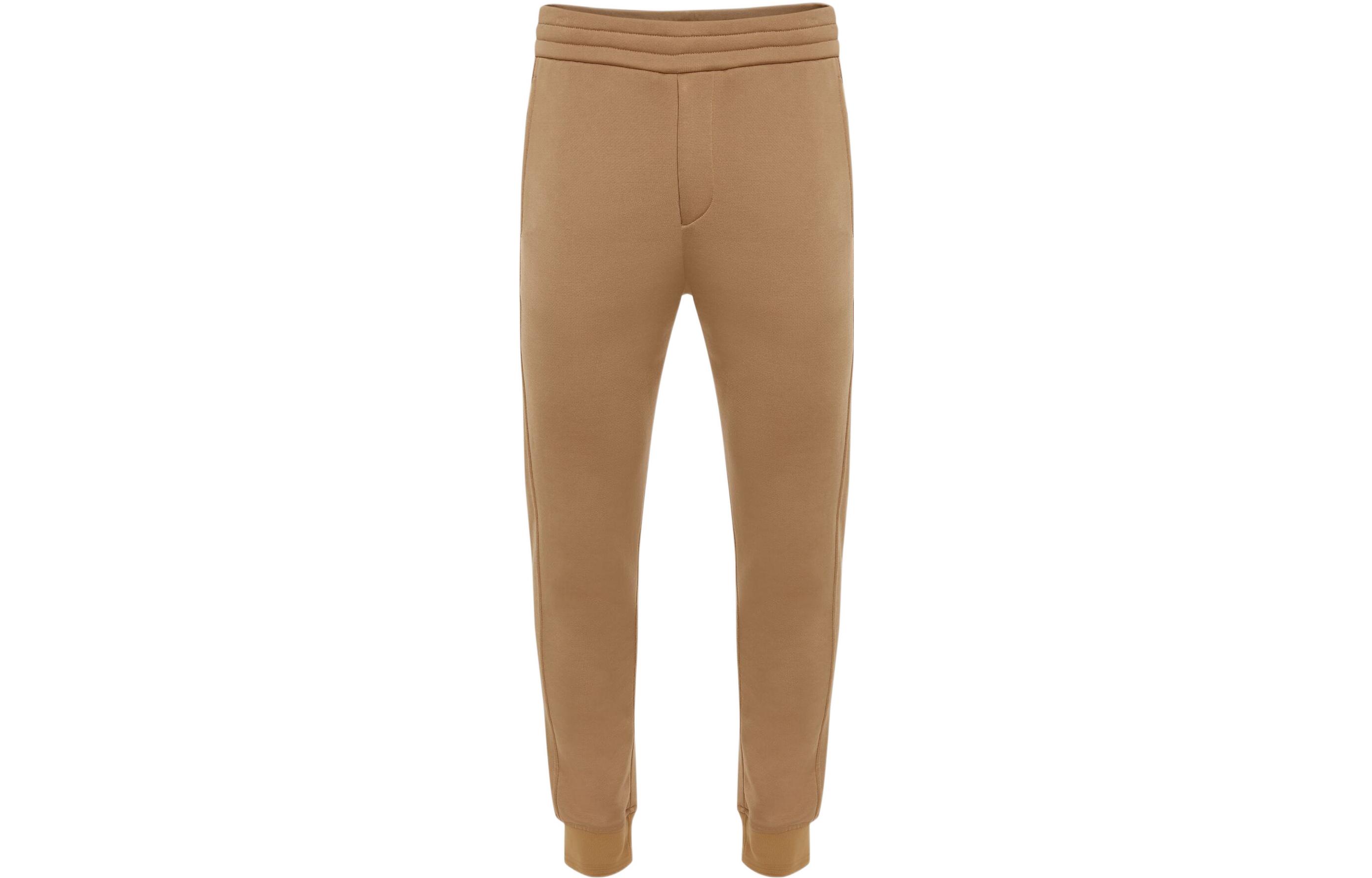 Order Alexander McQueen Seluar Lurus Jogger Knit Warna Solid 701302QTX539730