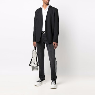 Alexander McQueen SS22 Celana Jeans Katun Hitam Arang. 677771-QSY14-1001 Shop Alexander McQueen SS22 Celana Jeans Katun Hitam Arang. 677771-QSY14-1001