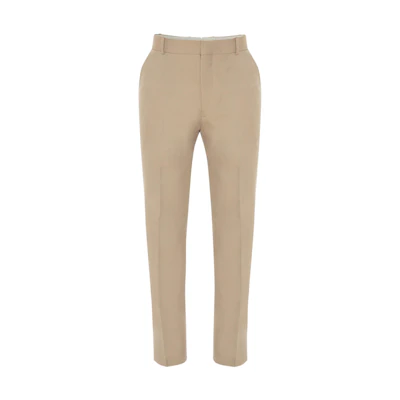 Alexander McQueen Tapered Hidden Zip Casual Pants Off-White 726131-QUS57-9503