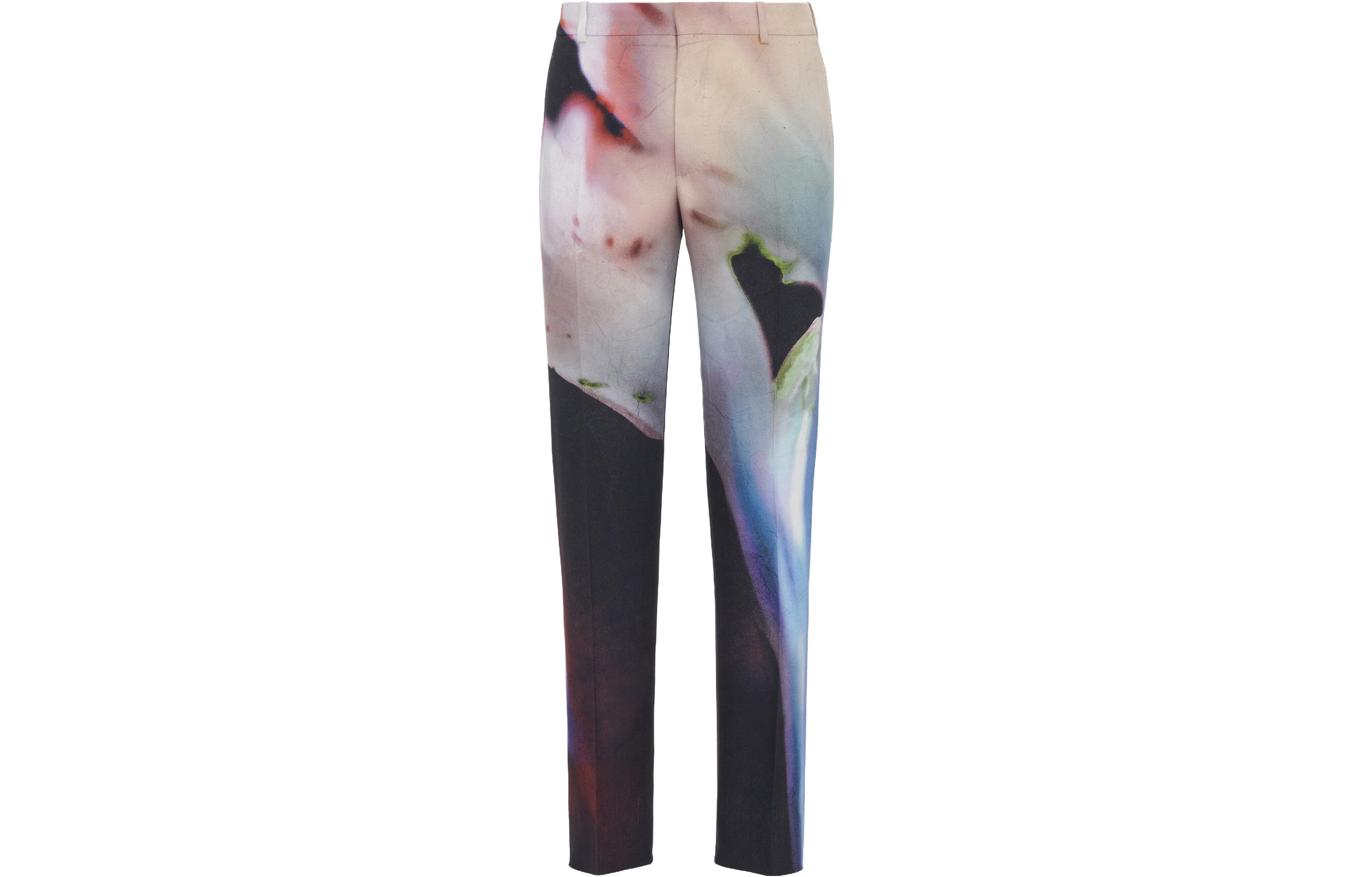 Order Alexander McQueen Pantalones Casuales Estilo Tie-Dye Multicolor. 749715-QVQ12-8500