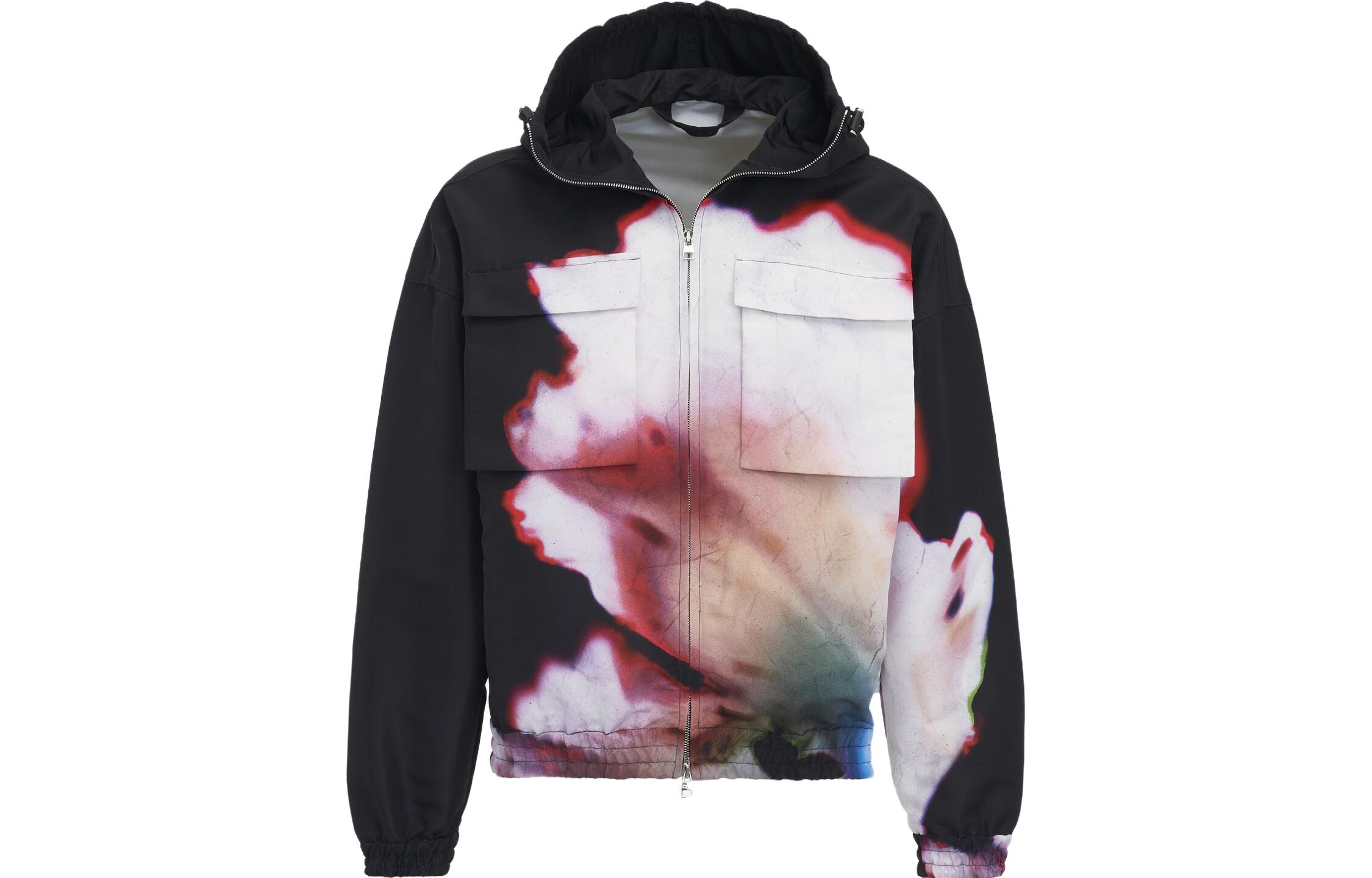 Order Alexander McQueen Sudadera con Cremallera y Diseño Tie-Dye Negra 749857-QVR59-8500